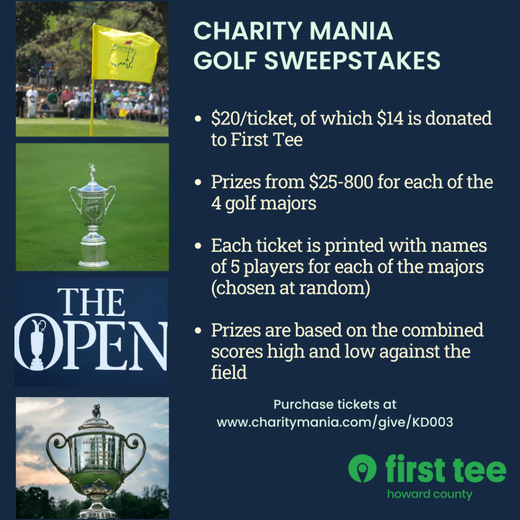 Tickets on sale now Charity Mania fundraiser for 2023 golf majors